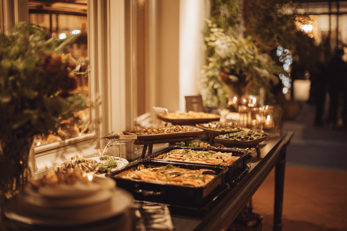 Private Feier oder Jubiläum mit Buffet und Gästen