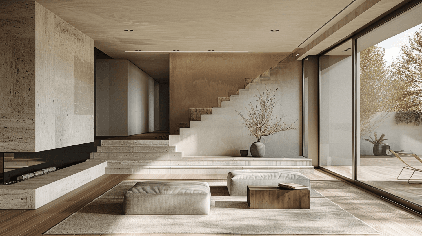 Hochwertiger Innenraum mit präziser Materialwirkung und ruhiger Architektur.